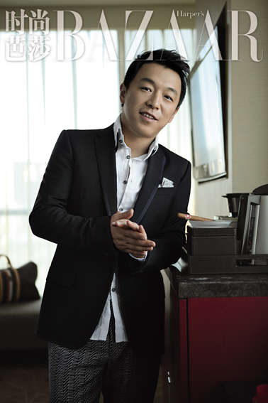 图:黄渤宁浩拍时尚大片 阳刚帅气男人味十足_