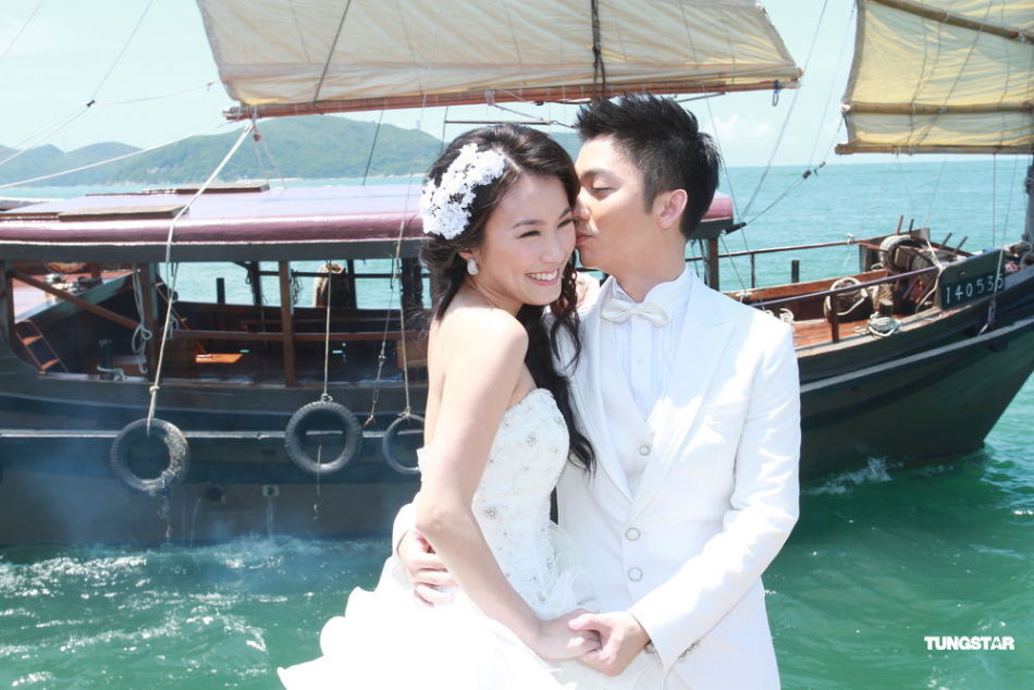 香港婚纱照拍摄_香港演员姚乐怡与未婚夫Alan在香港中环拍摄婚纱照,并公布喜讯....(3)