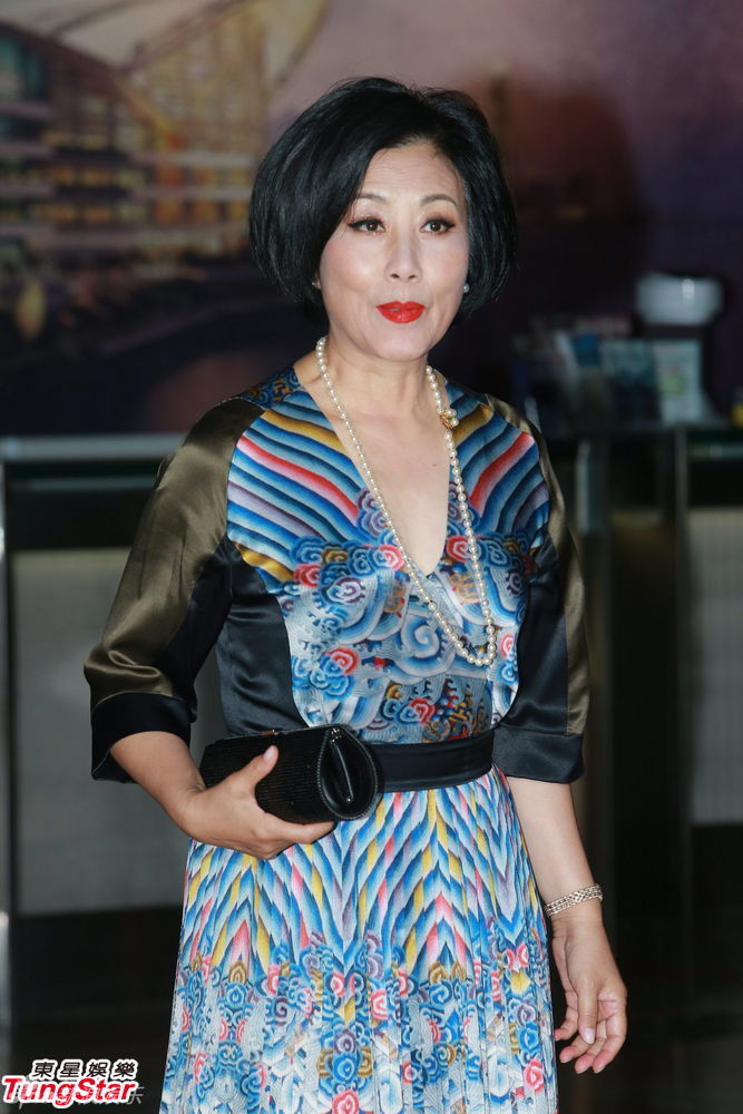 组图:晶刚香港婚宴 汪明荃红唇蓝裙优雅亮相_高清图集_新浪网