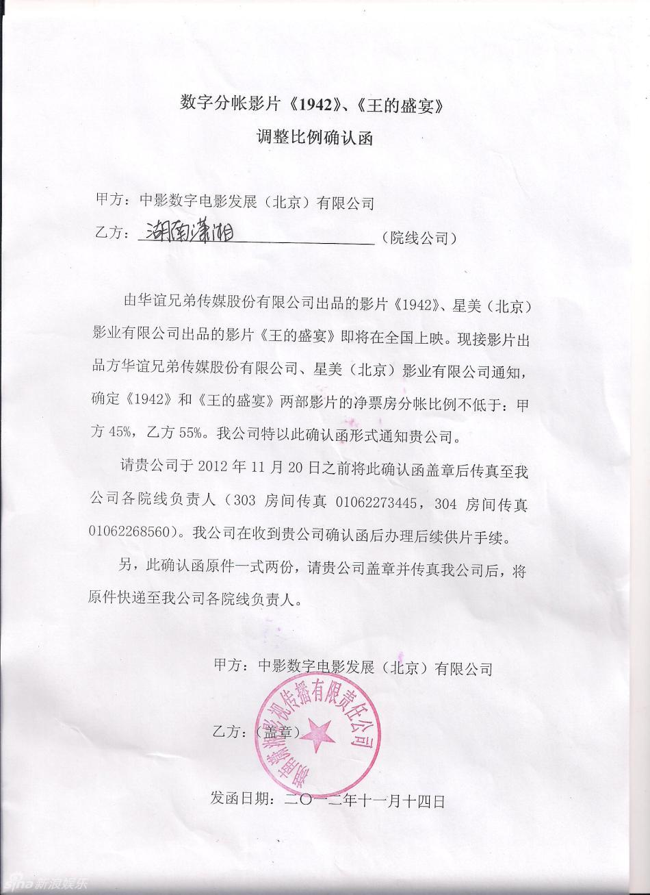 组图:中影与28条院线确认函_高清图集_新浪网