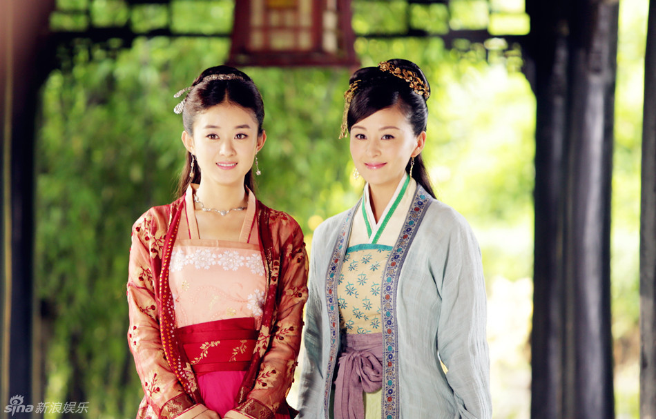 高清:《追鱼传奇》戴娇倩赵丽颖组古装twins_组图图集电视剧黑水仙视频图片