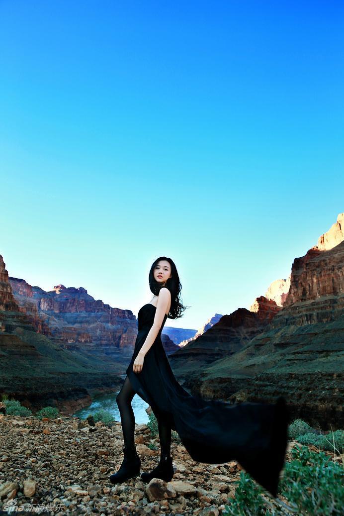 韩雯雯美国大峡谷写真优雅豪放