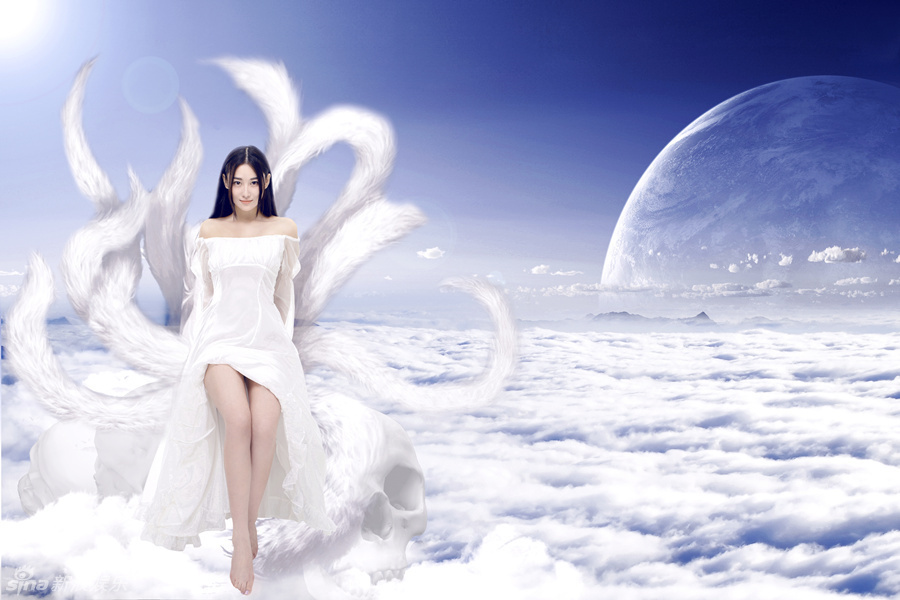 组图:张馨予变身九尾狐仙侠轻灵魔幻唯美