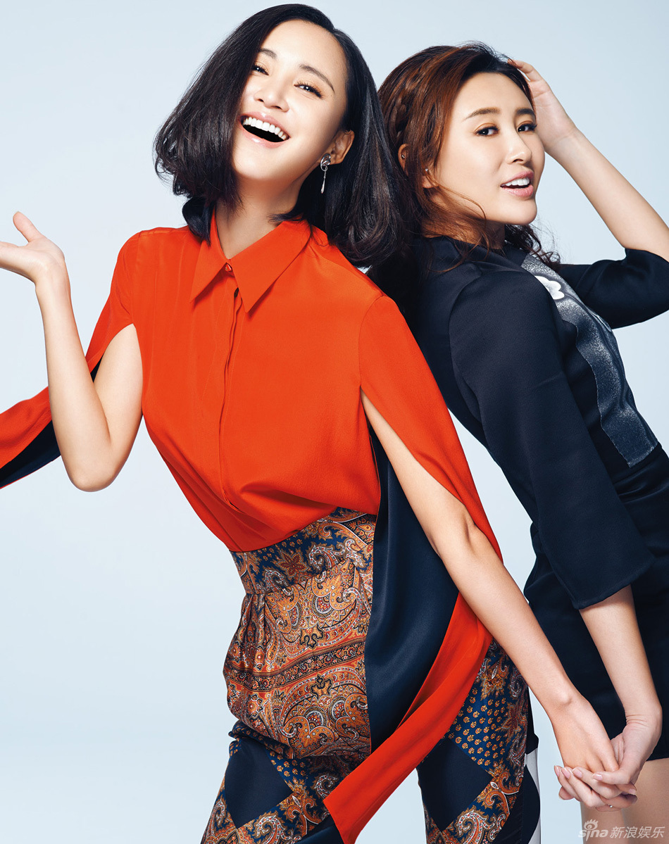 组图: 张歆艺吕夏 携手登封面铁磁闺蜜默契搭档