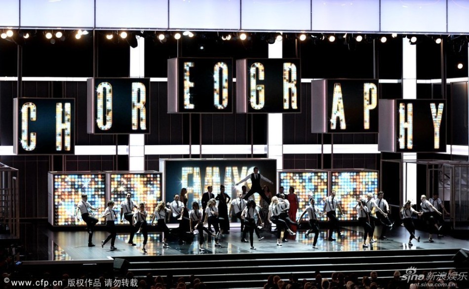 组图:艾美奖颁奖礼现场节目表演精彩集锦