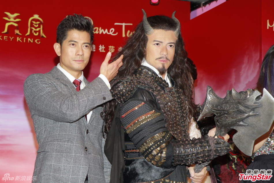 组图:《大闹天宫》蜡像揭幕甄子丹叹上妆辛苦