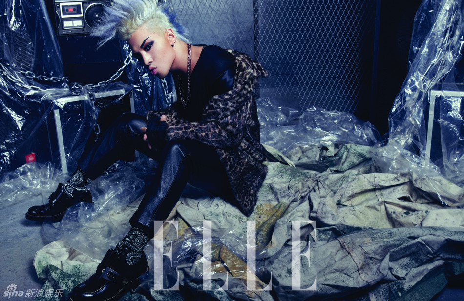 bigbang太阳破格写真 酷炫造型气场足