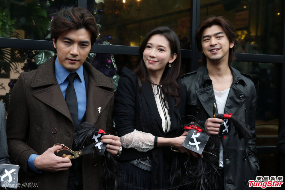 组图:陈柏霖投资发廊成股东 林志玲抱恙出席 -