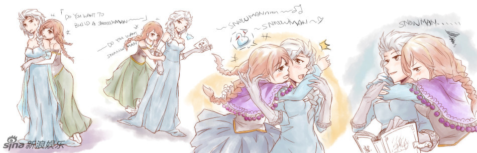组图:各国粉丝神cos冰雪奇缘 yy姐妹百合情_高清图集_新浪网