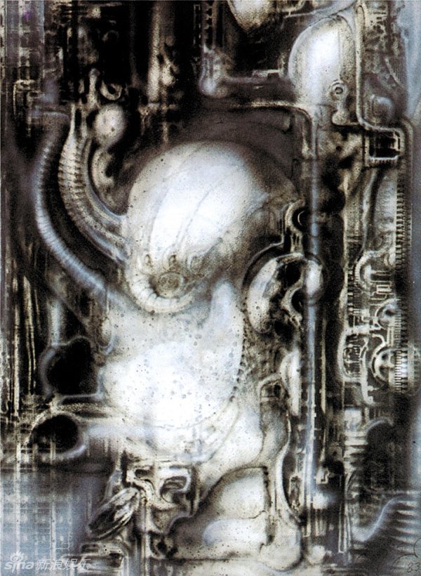 r吉格黑暗美学插画作品