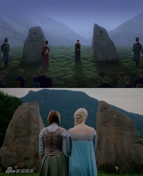 组图:《童话镇》曝《冰雪奇缘》场景 <em>姐妹</em>牵手