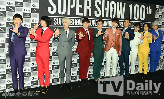 组图:SuperJunior巡演记者会 十人十色惹眼