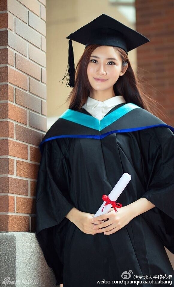 香港浸会大学校花毕业照 颜值高-大学,校花,毕