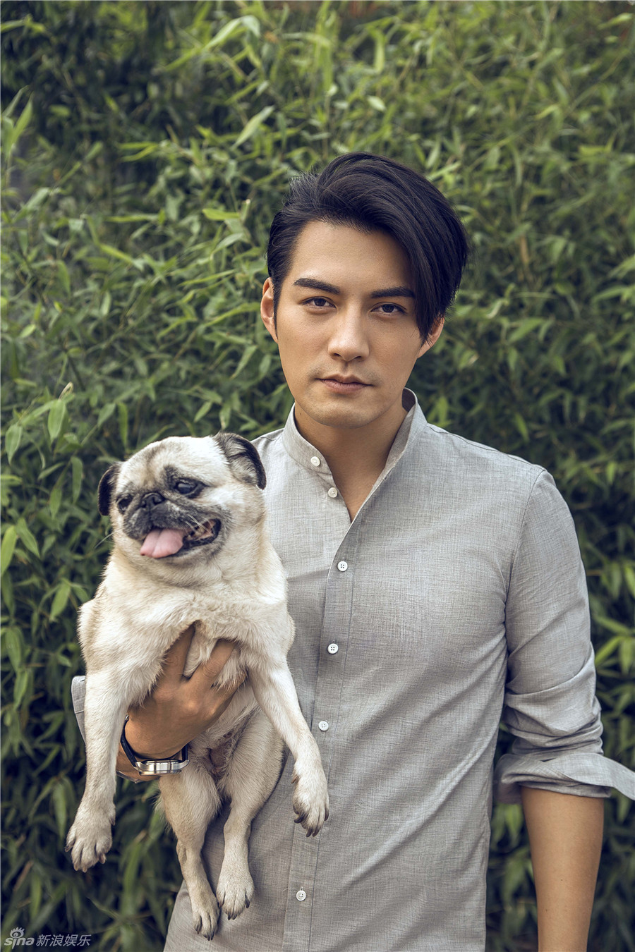 严屹宽变温馨暖男狗不离手浅笑迷人