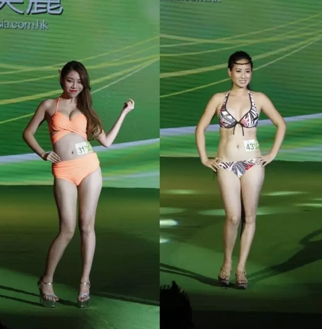第二十七届ATV 2015亚洲小姐竞选深圳站海选 自选泳装示人