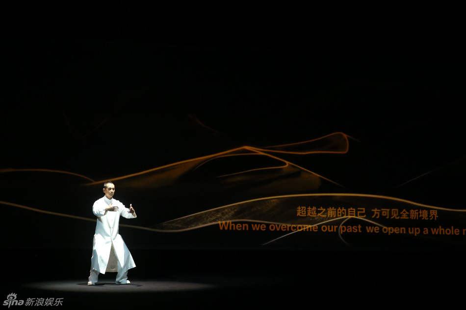 组图:赵文卓与布鲁斯南同台演出 笑谈中华功夫