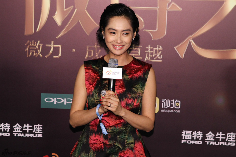 2015新浪微博之夜群访 赵丽颖朱茵蔡少芬等现