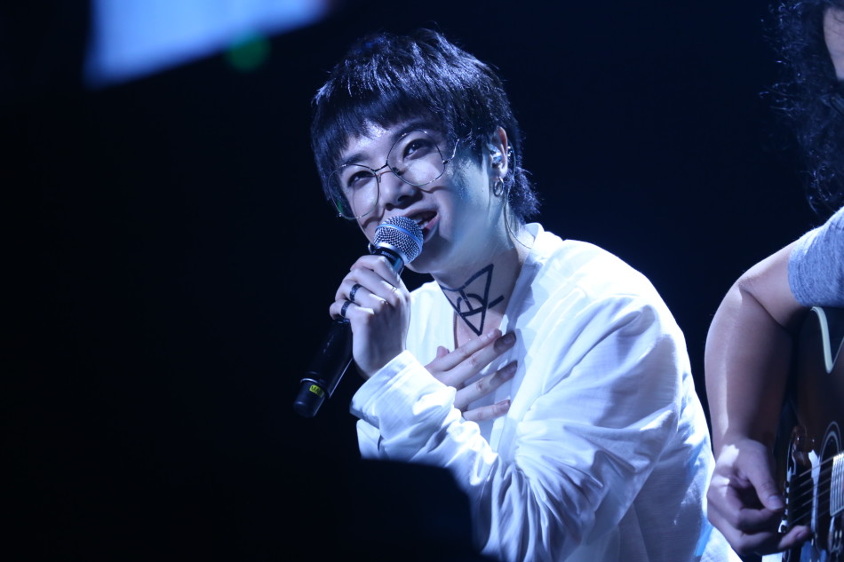 华晨宇演唱会秀傅园慧表情包