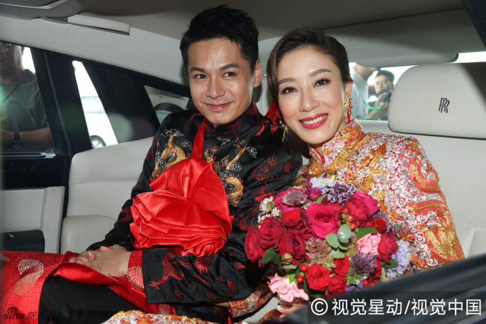 罗仲谦亲吻新娘杨怡 伴娘团清丽_高清图集_新浪网