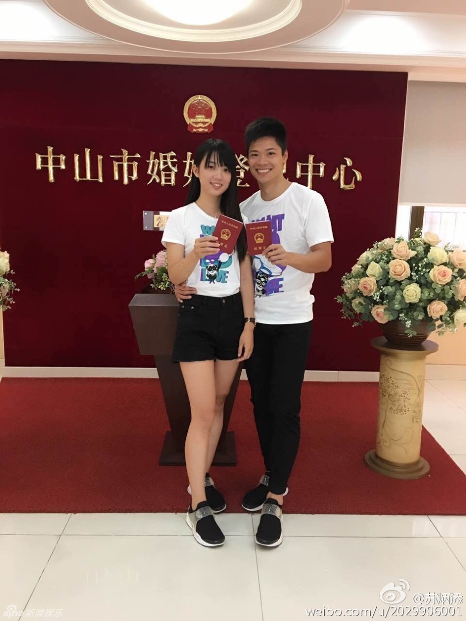 苏炳添与女友领证结婚 两人海边甜蜜拥吻|苏炳