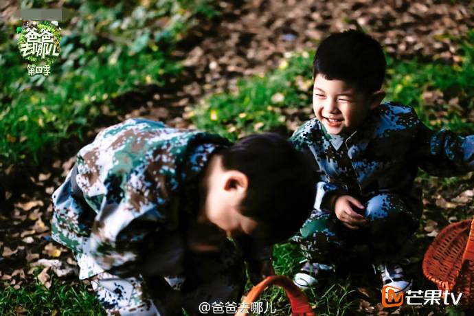 爸爸4安吉牽手小亮仔演繹男子漢的友誼 叢林采蘑菇遇危險