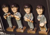 披头士乐队蜡像展获热捧 Q版造型惟妙惟肖