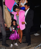 Jay-Z和碧昂斯一家万圣节