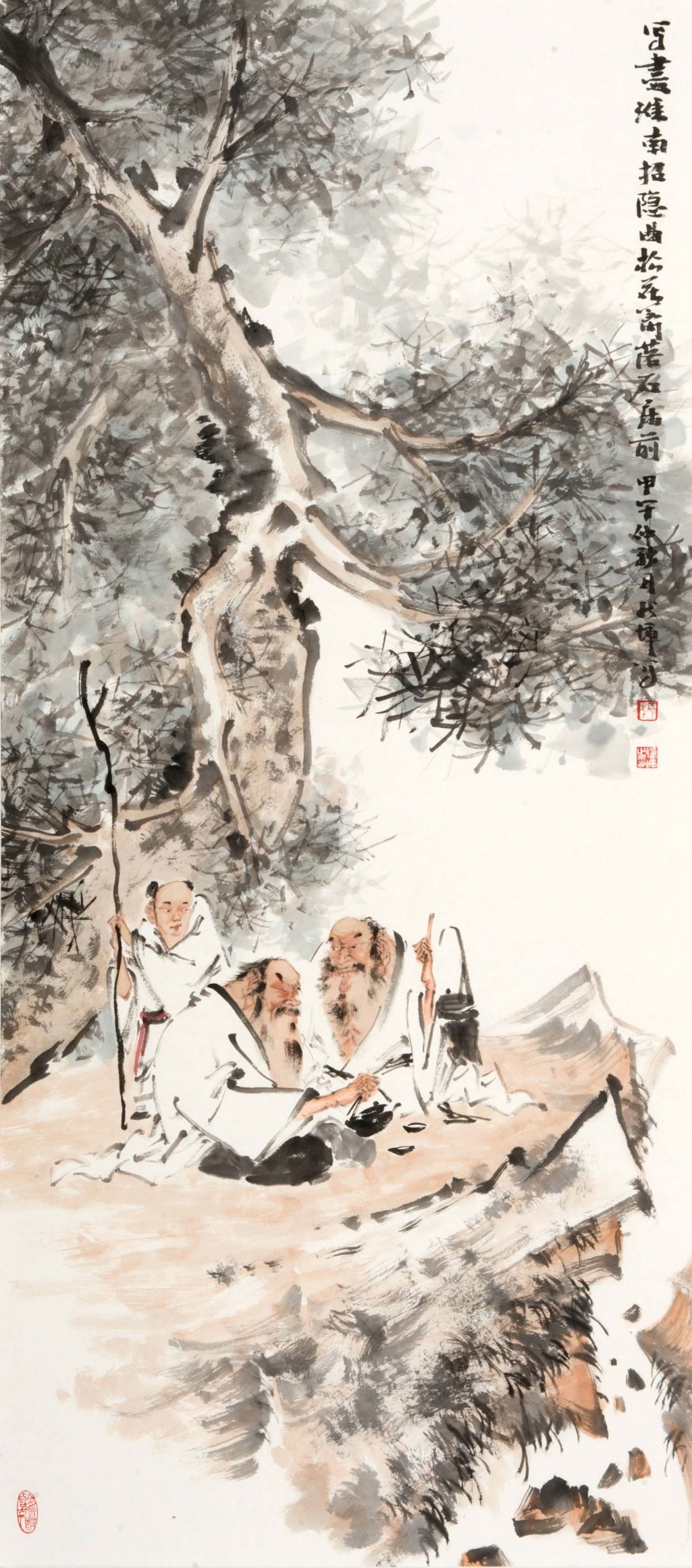 写意人物画家张辉作品赏析 ——听松