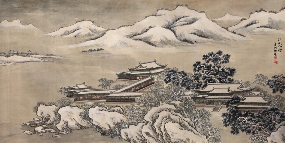 亭台楼阁纸上筑—工笔楼阁画家樊璋作品赏析