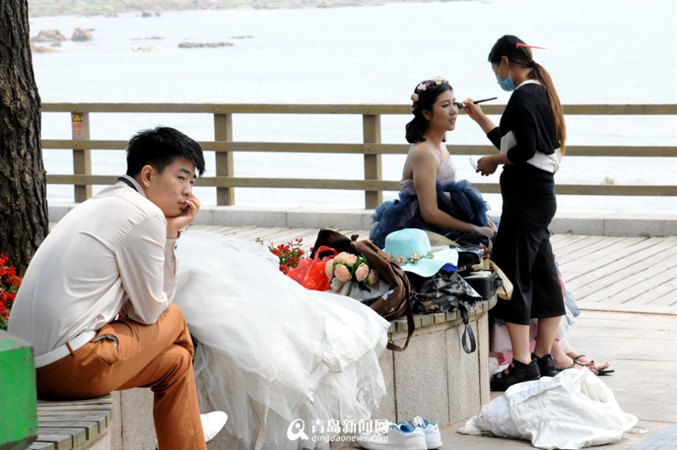 湖南在完成拍婚纱照_在海边拍婚纱照(3)