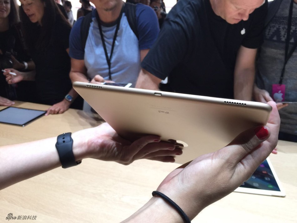 苹果在此次发布上推出了大屏版的iPad，命名为iPad Pro。屏幕尺寸为12.9英寸，是目前最大尺寸的iOS设备。