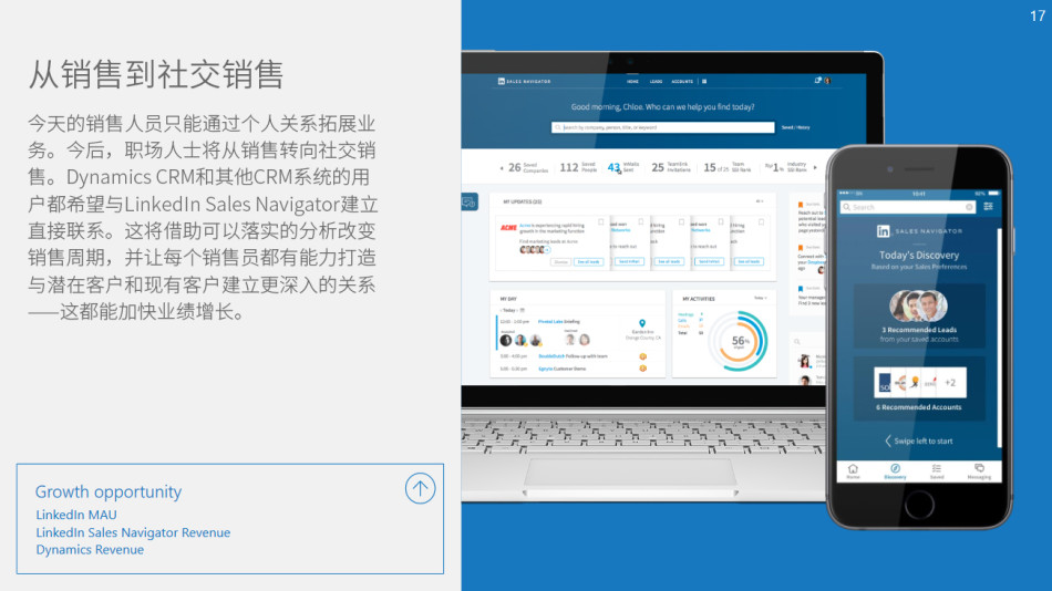 微软周一宣布，将以262亿美元现金收购LinkedIn。