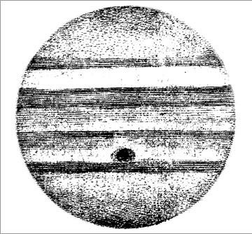 图为G·卡西尼所绘木星图片。