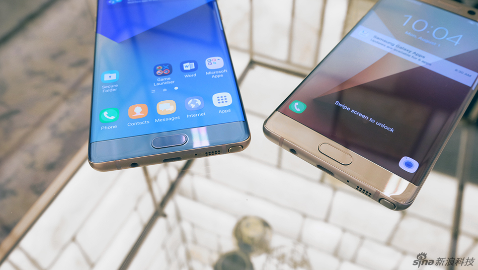 今年三星尝试在名字上与对手齐平，“Note 6”凭空长了一轮变成“Note 7”。