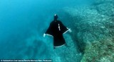 法国男子设计水下滑翔衣可海中飞行