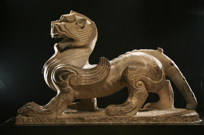 石辟邪(东汉:1992年12月洛阳孟津油坊村出土.