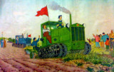 宣传画中的新中国第一代“车模”