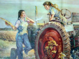 宣传画中的新中国第一代“车模”