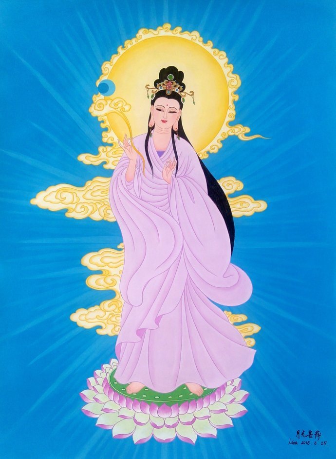 恭迎月光菩萨圣诞 2016农历八月十五,恭迎月光菩萨圣诞.