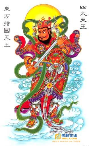 佛教绘画欣赏:四大天王_高清图集_新浪网