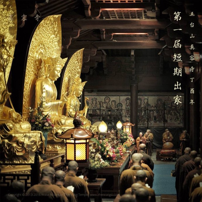 五台山真容寺短期出家活动1
