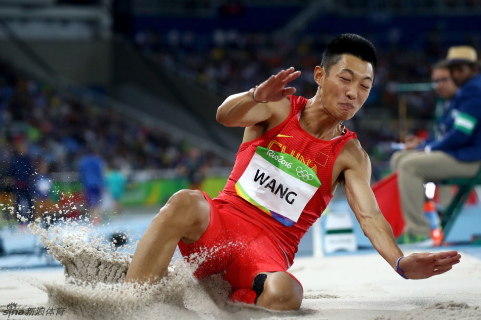 里约奥运会,男子跳远决赛,王嘉男获得第五名,黄