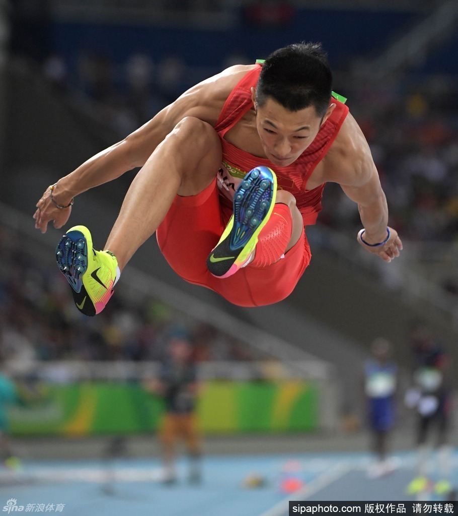 里约奥运会,男子跳远决赛,王嘉男获得第五名,黄