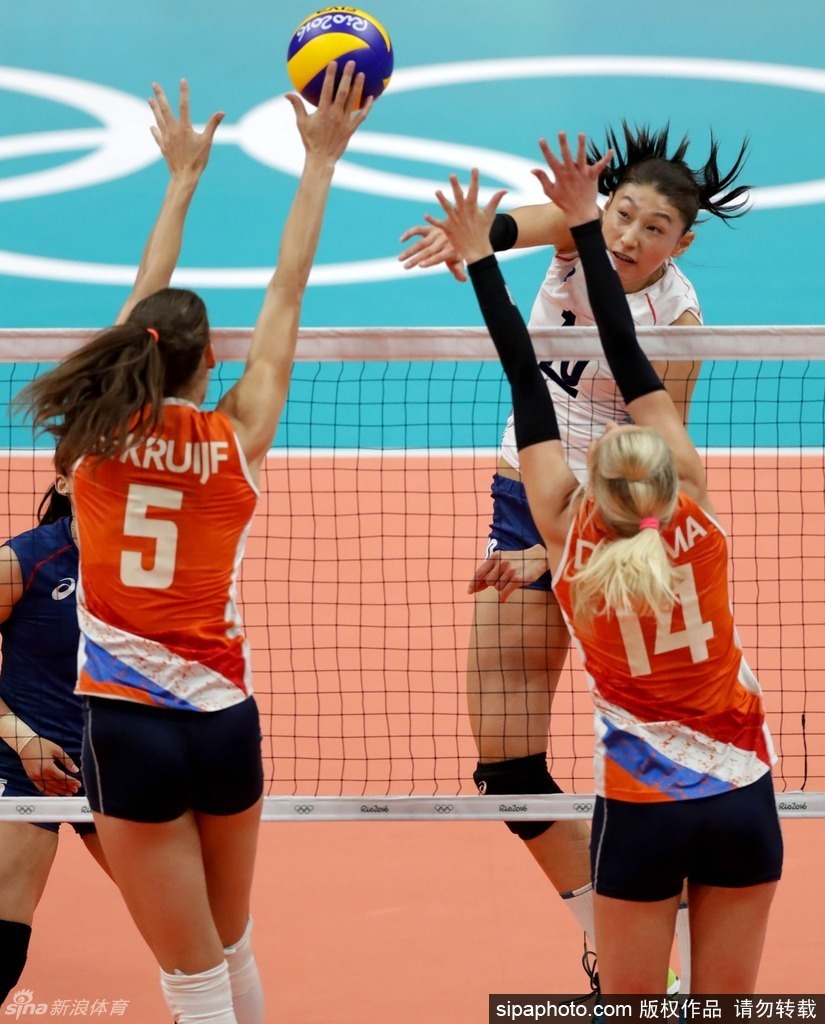 里约女排vs荷兰半决赛图片
