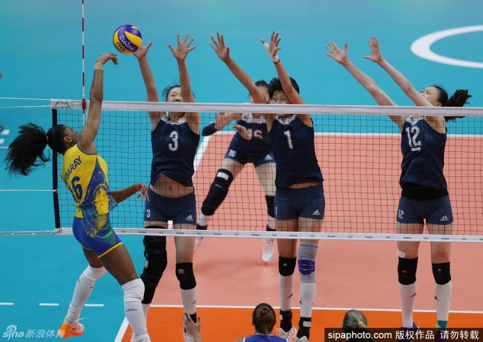 2016年里约奥运会女排1\/4决赛中国女排3-2力