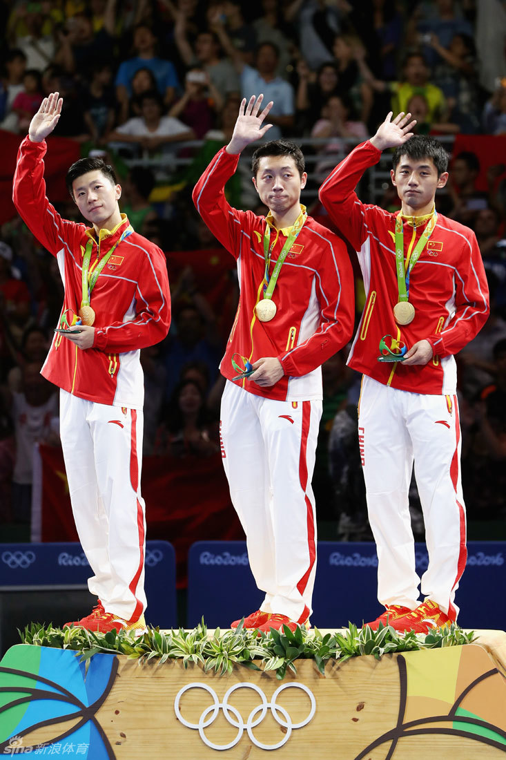 里约奥运会乒乓球男团决赛,中国队3-1战胜日本