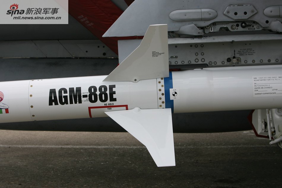 美超级大黄蜂配agm-88e反辐射导弹等新弹药_高清图集