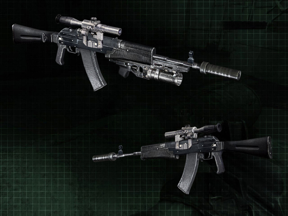 ak-74改进型自动步枪cg图