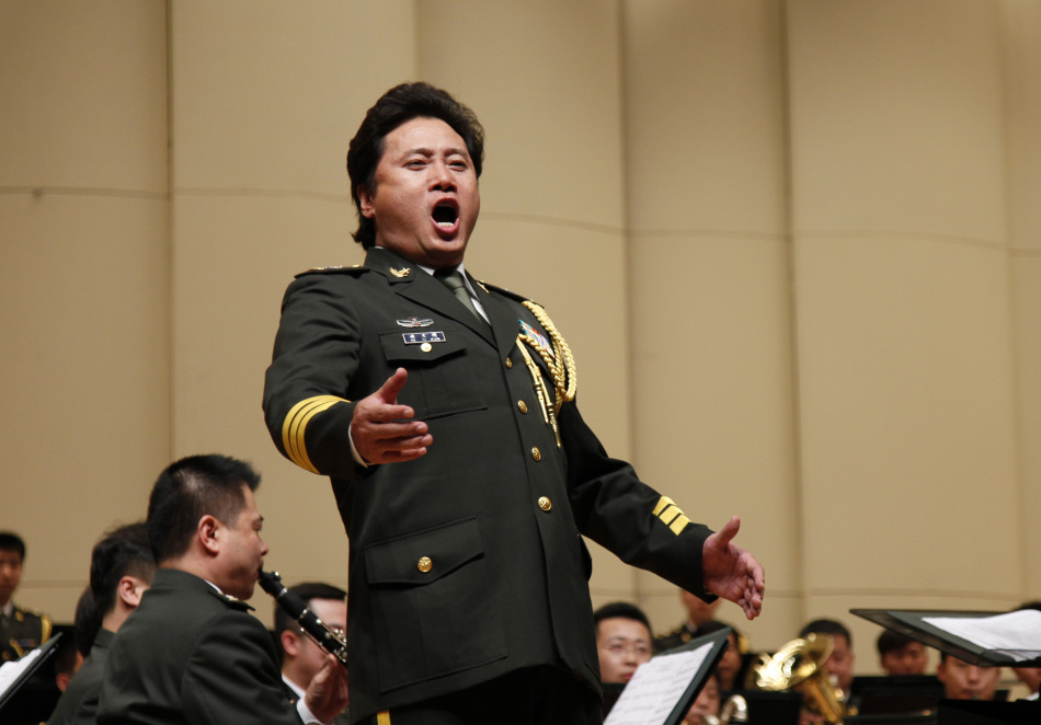 中國人民解放軍軍樂團首次在美軍軍營演出