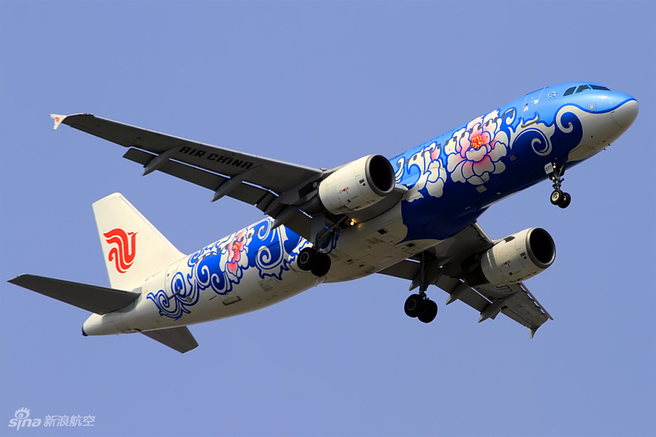 国航空客单通道320客机